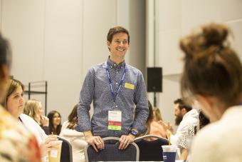 Ben Tillotson presenting in a class setting