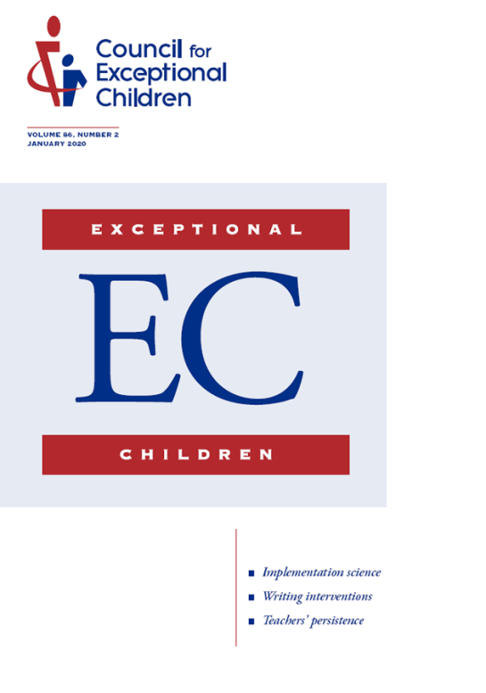 Cover of Exceptional Children