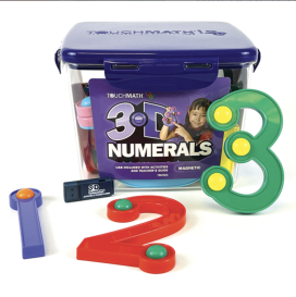 Magnetic 3-D Numerals