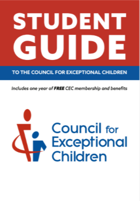 The book cover of Council of Exceptional Children's Student Guide