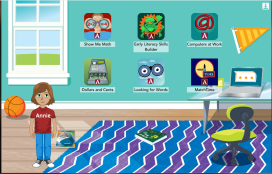 student desk graphic